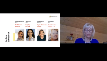 Dank an das Sekretariat